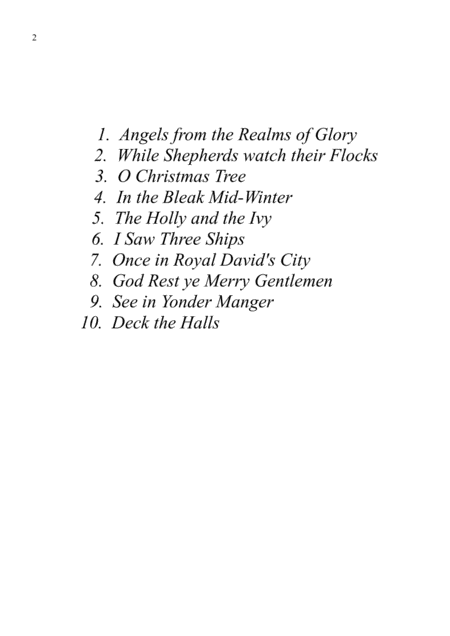 10 Christmas Carol Favourites For Trumpet Duet With Piano Accompaniment Page 2