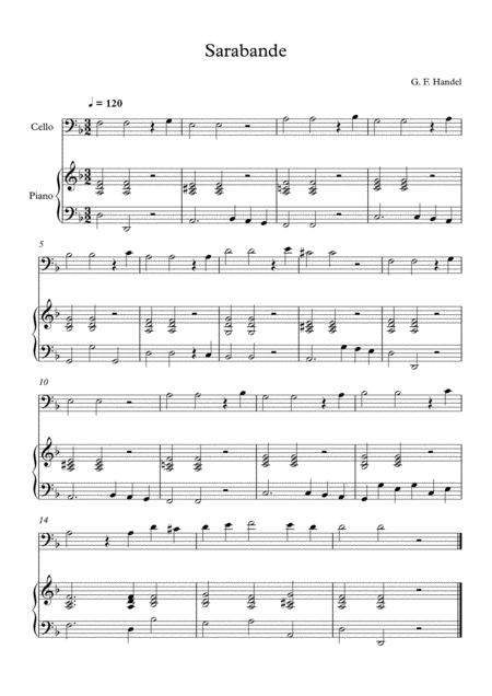 10 Easy Classical Pieces For Cello Piano Vol 5 Page 2