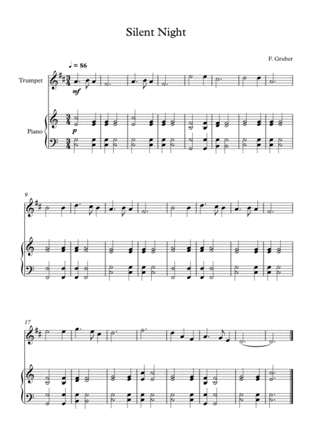 10 Easy Classical Pieces For Trumpet Piano Vol 2 Page 2