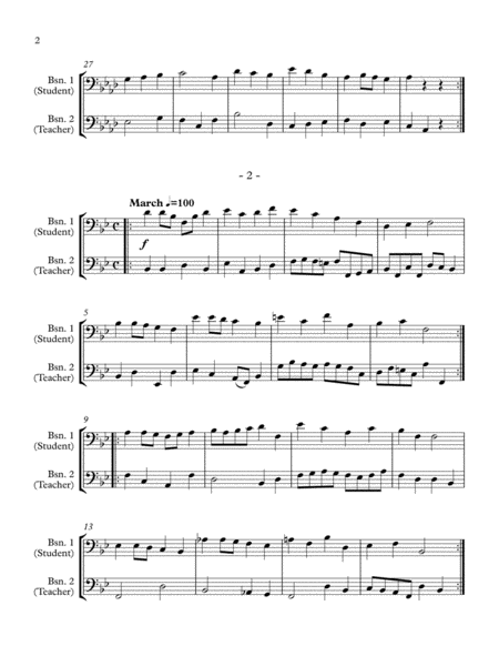 10 Little Duets For Teacher And Student 2 Bassoons Page 2