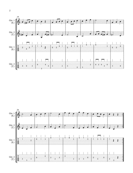 10 Little Duets For Teacher And Student 2 Guitars Page 2