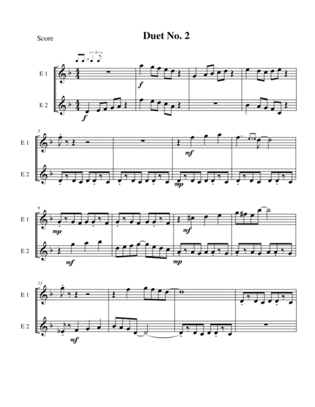 10 Trumpet Euphonium Tc Tenor Sax Duets For Teens Page 2