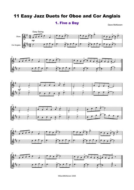 11 Easy Jazz Duets For Oboe And Cor Anglais Page 2