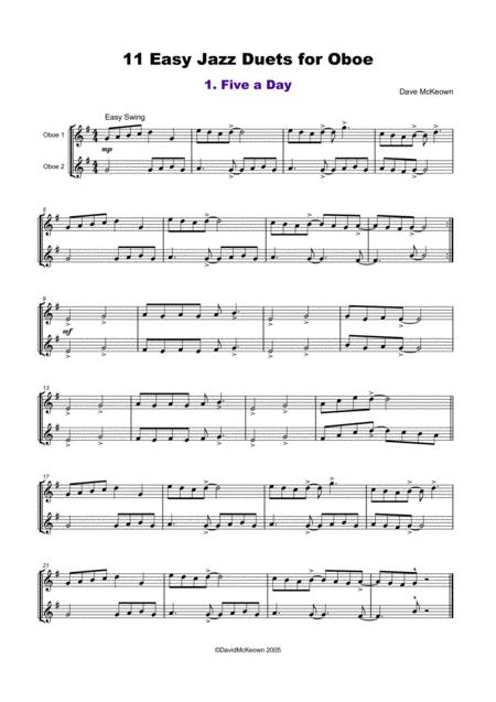 11 Easy Jazz Duets For Oboe Page 2
