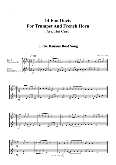 14 Fun Duets For Trumpet And French Horn Page 2