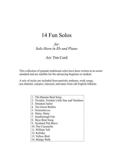 14 Fun Solos For Horn In Eb And Piano Page 2