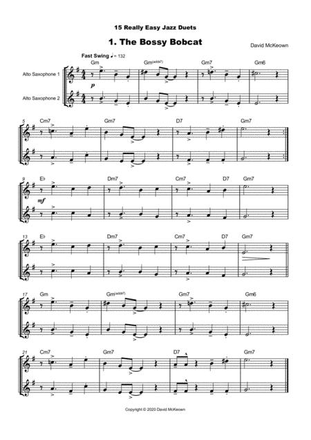 15 Really Easy Jazz Duets For Cool Cats For Alto Saxophone Duet Page 2