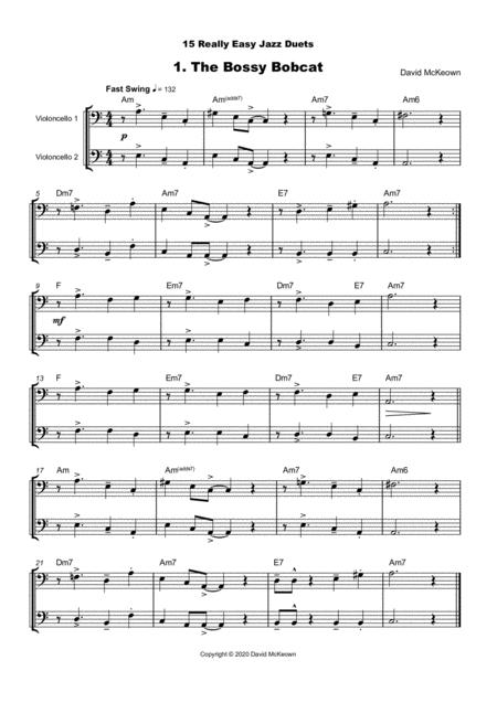 15 Really Easy Jazz Duets For Cool Cats For Cello Duet Page 2