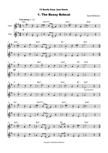 15 Really Easy Jazz Duets For Cool Cats For Oboe And Violin Duet Page 2