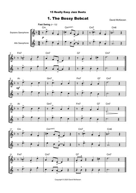 15 Really Easy Jazz Duets For Cool Cats For Soprano And Alto Saxophone Duet Page 2