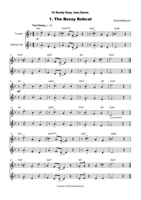 15 Really Easy Jazz Duets For Cool Cats For Trumpet And Clarinet Duet Page 2