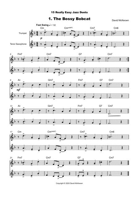 15 Really Easy Jazz Duets For Cool Cats For Trumpet And Tenor Saxophone Duet Page 2