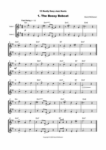 15 Really Easy Jazz Duets For Cool Cats For Violin Duet Page 2