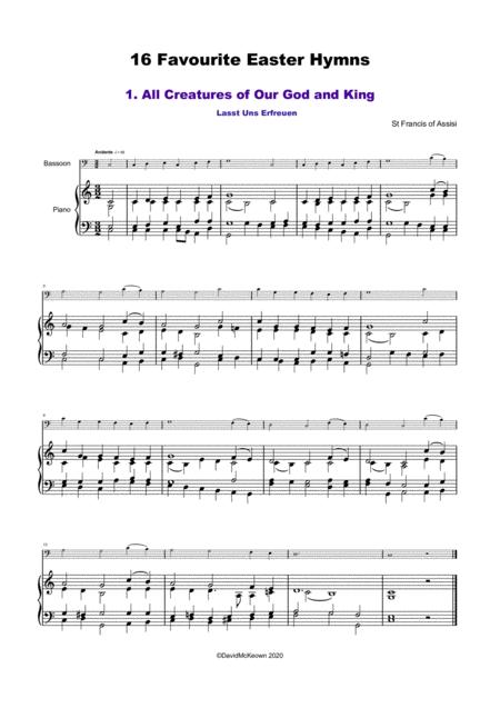 16 Favourite Easter Hymns For Solo Bassoon And Piano Page 2