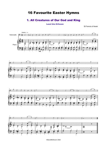 16 Favourite Easter Hymns For Solo Cello And Piano Page 2