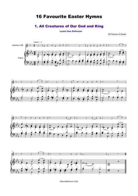 16 Favourite Easter Hymns For Solo Clarinet And Piano Page 2