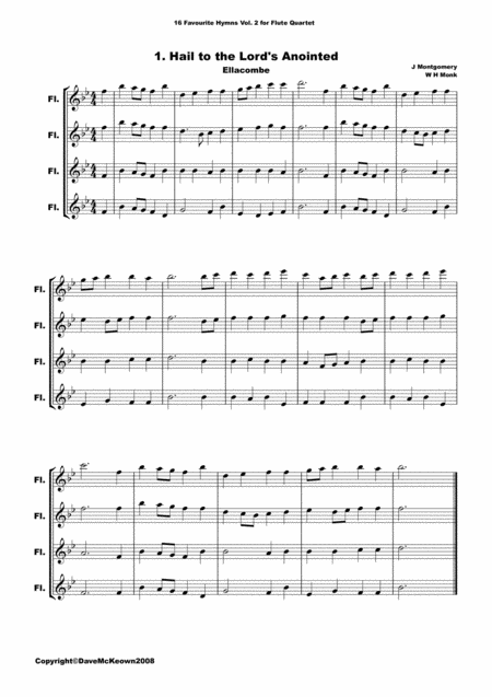 16 Favourite Hymns For Flute Quartet Vol 2 Page 2