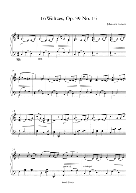 16 Waltzes Op 39 No 15 Page 2