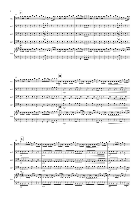 2 Classical Favourites For Cello Quartet Volume Four Page 2