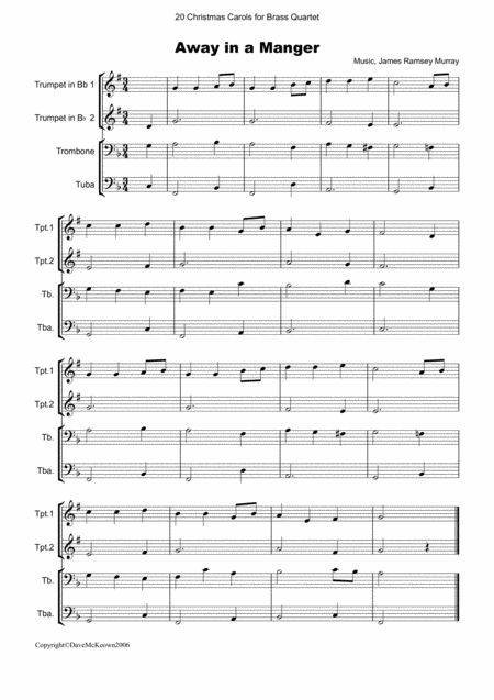 20 Favourite Christmas Carols For Brass Quartet Page 2