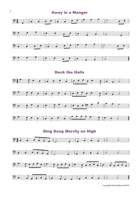 20 Really Easy Christmas Carols For Cello Page 2