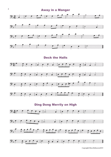 20 Really Easy Christmas Carols For Trombone Page 2