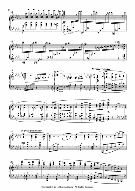 24 Etudes No 16 In B Flat Minor Tempest Page 2