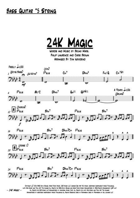 24k Magic 7 Piece Horn Chart Page 2