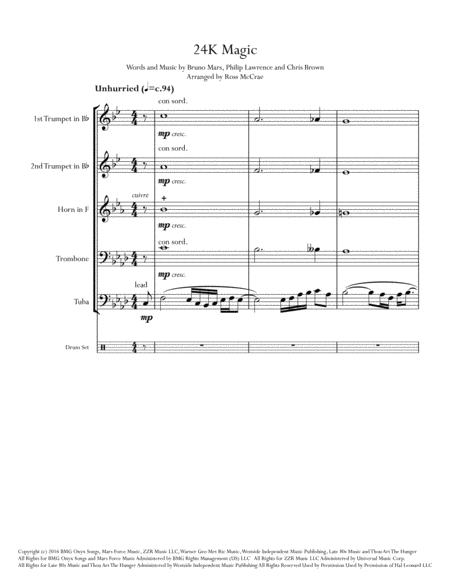24k Magic Brass Quintet Page 2