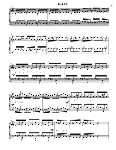 25 Etudes For Piano Solo Using Symmetry Mirroring And Intervals Page 2