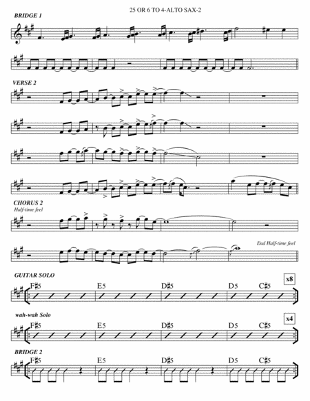 25 Or 6 To 4 Alto Sax Page 2