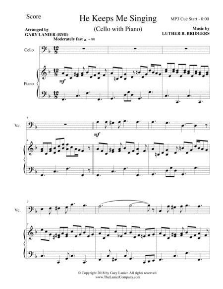 3 Hymns Of Joy For Cello And Piano With Score Parts Page 2