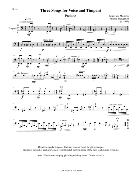 3 Songs For Voice And Timpani Page 2