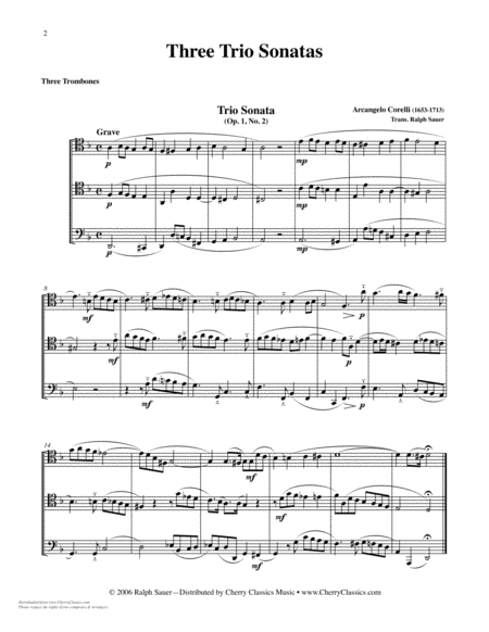3 Trio Sonatas For Trombone Trio Page 2