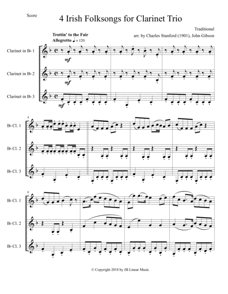 4 Irish Folksongs For Clarinet Trio Page 2