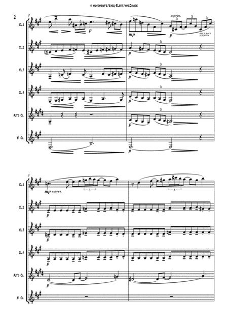 4 Movements From 10 Characteristic Tone Pieces By Sigfrid Karg Elert For Clarinet Sextet Page 2