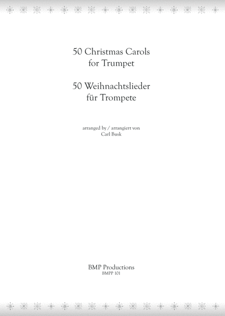 50 Christmas Carols For Trumpet 50 Weihnachtslieder Fr Trompete Page 2