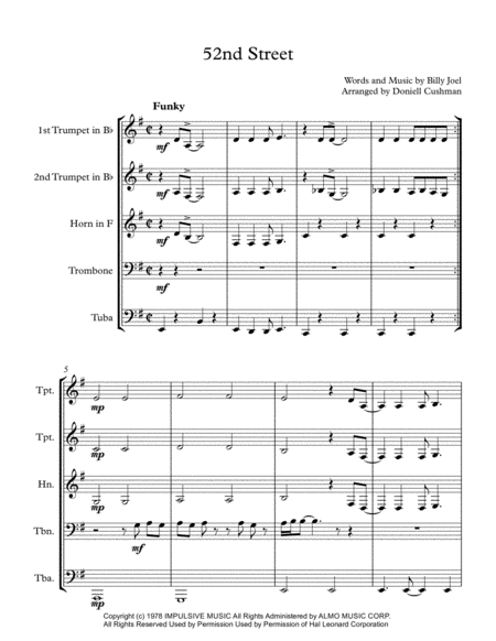 52nd Street Brass Quintet Page 2