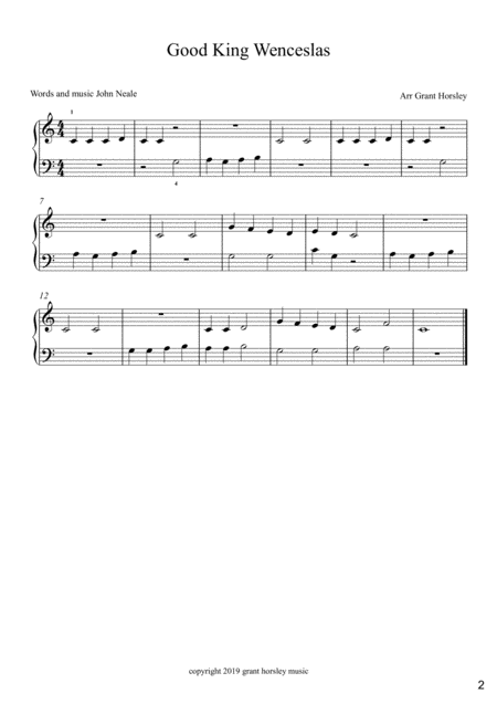 6 Very Easy Christmas Carols For The Young Pianist Beginner Level Page 2