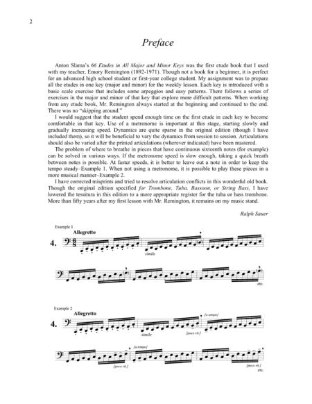 66 Etudes In All Major And Minor Keys For Tuba Or Bass Trombone Page 2