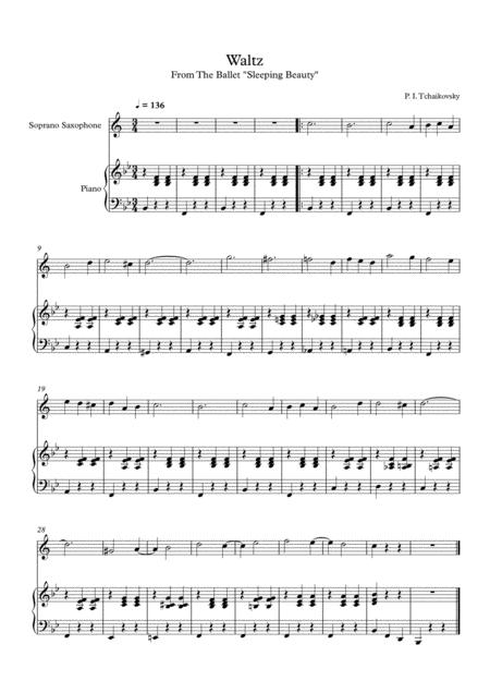 7 Easy Classical Waltzes For Soprano Saxophone Piano Page 2