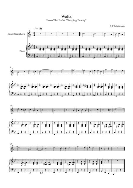 7 Easy Classical Waltzes For Tenor Saxophone Piano Page 2