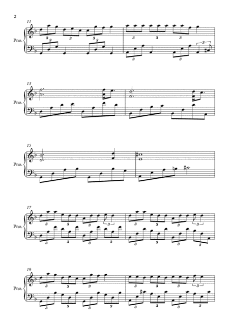 7 Rings D Minor By Ariana Grande Piano Page 2