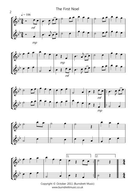 8 Christmas Duets For Flute And Oboe Page 2