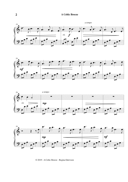 A Celtic Breeze Folk Harp Solo Page 2