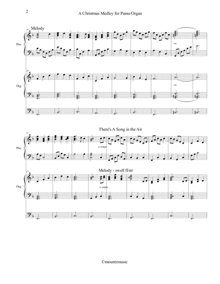 A Christmas Medley For Piano And Organ Page 2