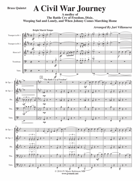 A Civil War Journey For Brass Quintet Page 2