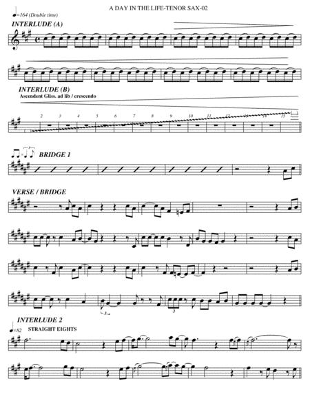 A Day In The Life Tenor Sax Page 2