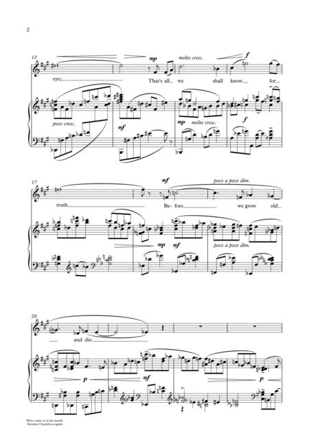 A Drinking Song For Soprano Piano Page 2