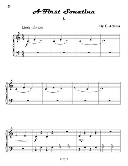 A First Sonatina 1st Movement Page 2